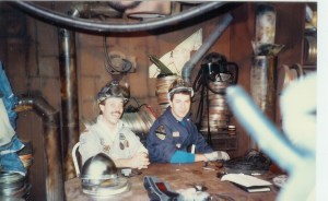 Richard (left) and Randy between takes on The Texas 27 Film Vault.