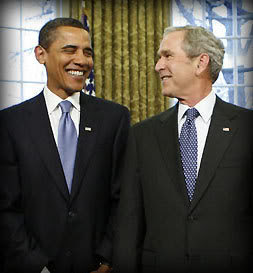 Obama and Bush
