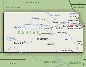 Kansas map