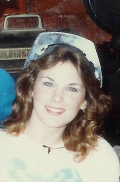 A behind the scenes photo of Laurie Savino, who held the rank of Mystery Clip Technician in the Film Vault Corps. 