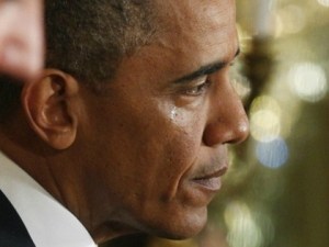 Obama tear
