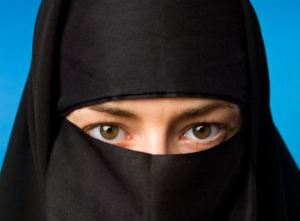 The Burqa: A heroic woman fighting Muslim Apartheid and defending women's rights. 