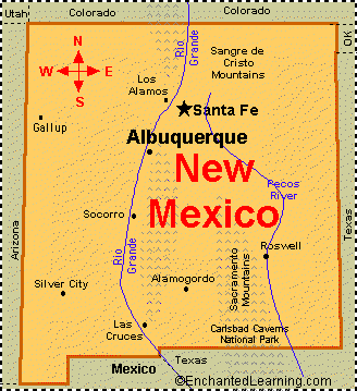 New Mexico map