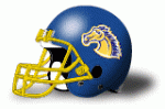 Monroe College Mustangs helmet