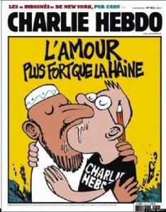 Charlie Hebdo kiss
