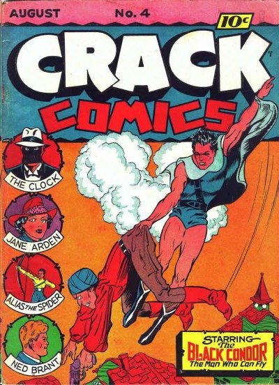 Ignoring his foe's lethal flatulence cloud the Black Condor defeated him with a super-wedgie.