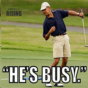 Obama busy