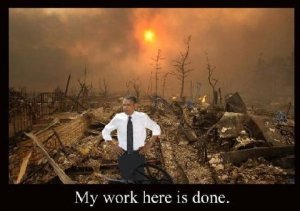 Obama  work here is done
