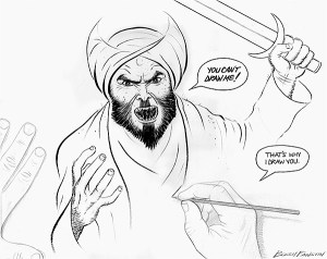 If you disagree with the spirit of this cartoon you're clearly too weak-minded to handle freedom of expression.