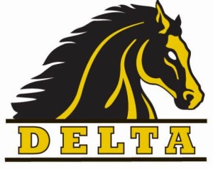 San Joaquin Delta College Mustangs logo GOOD