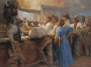 Painting by Charles Marion Russell aka Kid Russell