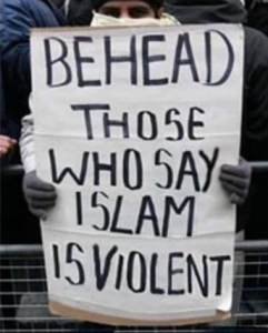 Behead THose who say Islam is violent