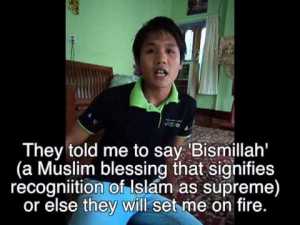 Islam set on fire