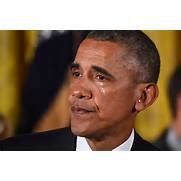Obama crying gun control