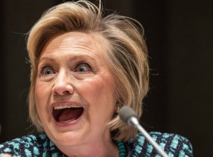 hillary yelling