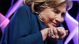 Hillary Clinton hands together BIG