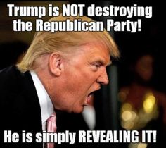 Trump is revealing it