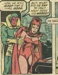 Vision and the Scarlet Witch at Bob Frank bedside