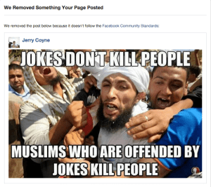 Islam jokes don't kill people