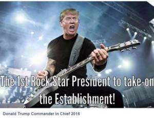 Donald Trump rock star