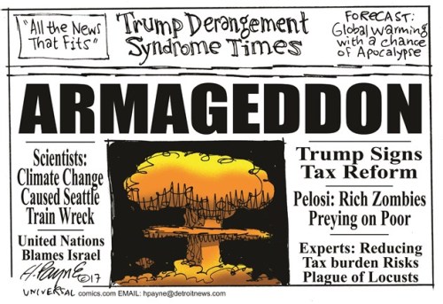 Trump derangement syndrome cartoon