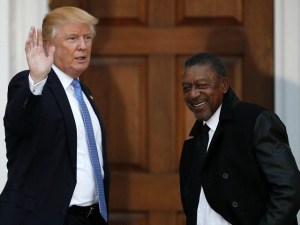 BET funder Robert Johnson and President Trump