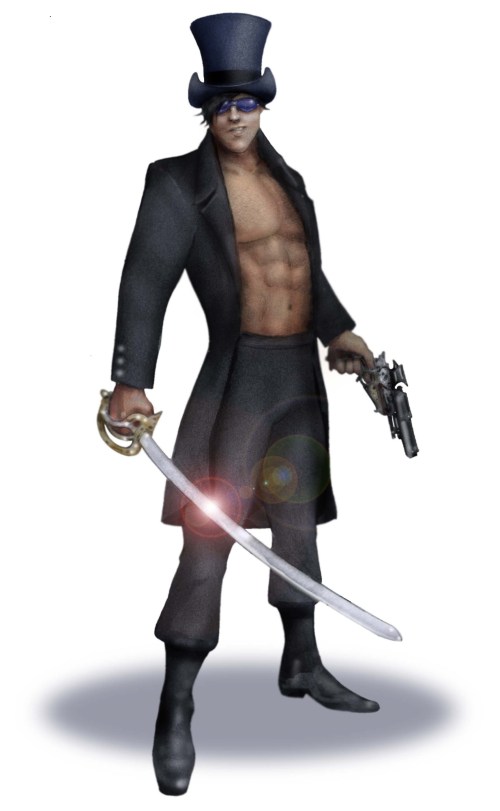 Mascot sword and pistol