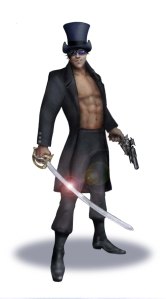 Mascot sword and pistol