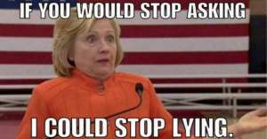 Hillary Lying