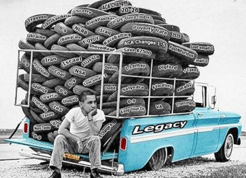 Obama legacy on side of road