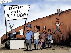 Democrat voter registration