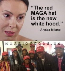MAGA hat alyssa milano