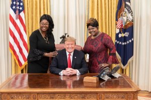 Trump and Diamond and Silk