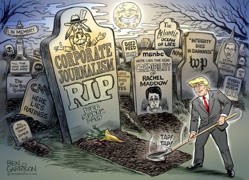 Trump burying corporate media