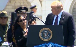 Anamika Singh thanking Trump