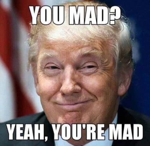 Trump taunting scumbags