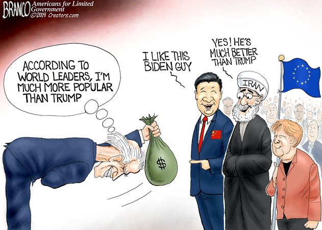 Biden bowing and scraping