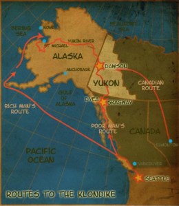 Klondike Gold Rush map