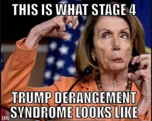 Pelosi stage 4 trump derangement syndrome
