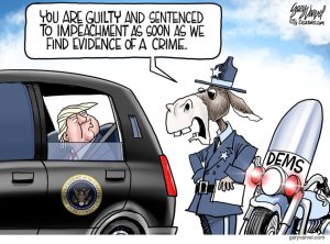 Trump and dem impeachment cartoon