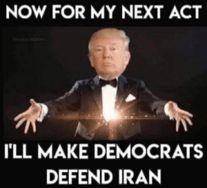 Trump gets Democrats to side with Iran
