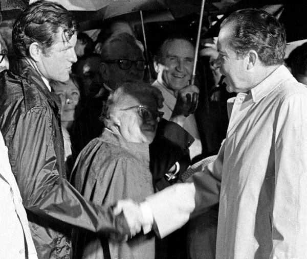 Ted Kennedy and Richard Nixon