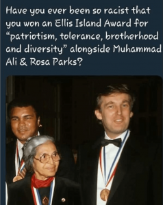 trump rosa parks and muhammad ali