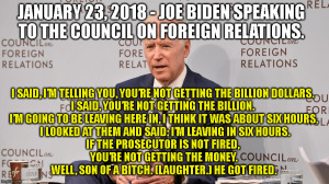 Biden blackmailing Ukraine