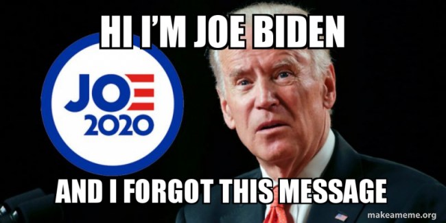 Biden forgot