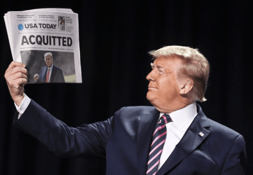 Trump acquitted the good guy wins