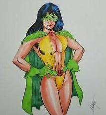 phantom lady alternate costume with mask