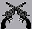 crossed pistols