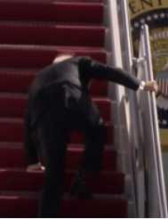 biden stumbling on plane stairs