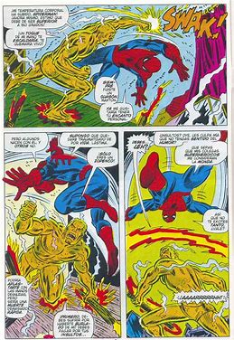 spider man molten man